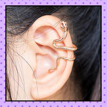 Bijoux d'oreille, faux piercing d'oreille, bijoux fantaisie, faux piercing hélix cartilage, ear cuff, accessoires femmes, motif serpent 