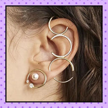 Bijoux d'oreille, faux piercing d'oreille, bijoux fantaisie, piercing hélix cartilage, ear cuff, accessoires femmes