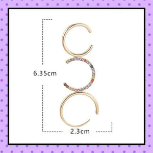 Bijoux d'oreille, faux piercing d'oreille, bijoux fantaisie, piercing hélix cartilage, ear cuff, accessoires femmes