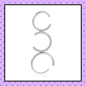 Bijoux d'oreille, faux piercing d'oreille, bijoux fantaisie, piercing hélix cartilage, ear cuff, accessoires femmes