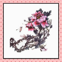 Tatouage éphémère femme, tatouage temporaire, faux tattoo, motif pivoines papillons
