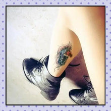 Collant effet tatouage tattoo tights Motif horse cheval