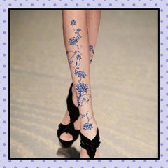 Collant effet tatouage