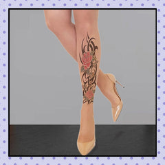 Collant effet tatouage
