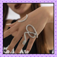 bijoux fantaisie, accessoires femmes, bijoux de paume, palm cuff, hand cuff, motif serpent