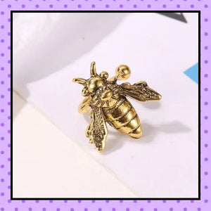 Bijoux d'oreille, faux piercing d'oreille, bijoux fantaisie, piercing hélix cartilage, ear cuff, accessoires femmes, motif abeille