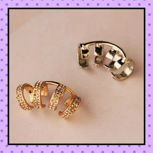 Bijoux d'oreille, faux piercing d'oreille, bijoux fantaisie, piercing hélix cartilage, ear cuff, accessoires femmes