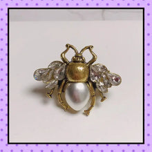 bijoux fantaisie, accessoires femmes, bague 2 doigts, bague femme, motif abeille, papillons de nuit