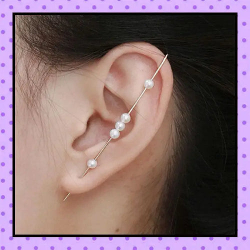 Bijoux d'oreille, faux piercing d'oreille, faux piercing industriel, hélix cartilage, bijoux création, bijoux faits main, bijoux argent, bijoux plaqué or, bijoux perles d'eau douce, accessoires femmes