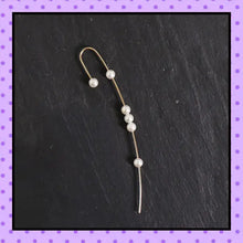 Bijoux d'oreille, faux piercing d'oreille, faux piercing industriel, hélix cartilage, bijoux création, bijoux faits main, bijoux argent, bijoux plaqué or, bijoux perles d'eau douce, accessoires femmes