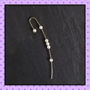 Bijoux d'oreille, faux piercing d'oreille, faux piercing industriel, hélix cartilage, bijoux création, bijoux faits main, bijoux argent, bijoux plaqué or, bijoux perles d'eau douce, accessoires femmes
