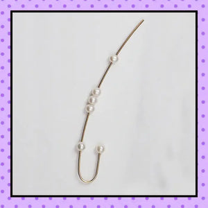 Bijoux d'oreille, faux piercing d'oreille, faux piercing industriel, hélix cartilage, bijoux création, bijoux faits main, bijoux argent, bijoux plaqué or, bijoux perles d'eau douce, accessoires femmes