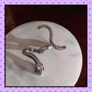 bague 2 doigts, bijoux fantaisie, accessoires femmes, bague femme, motif serpent
