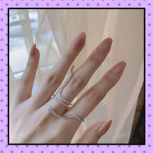 bijoux fantaisie, accessoires femmes, bague 2 doigts, bague femme,  motif serpent