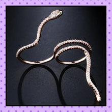 bijoux fantaisie, accessoires femmes, bague 2 doigts, bague femme,  motif serpent