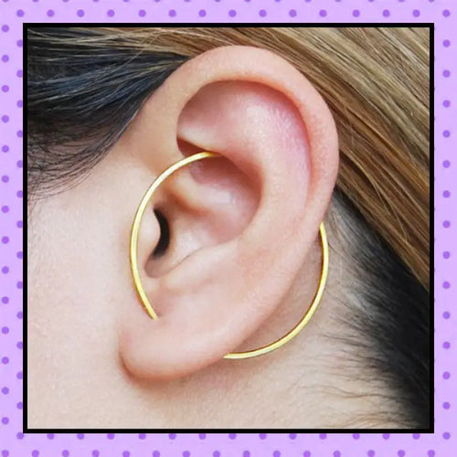 Bijoux d'oreille, faux piercing d'oreille, faux piercing conch, bijoux création, bijoux faits main, bijoux argent, bijoux plaqué or, accessoires femmes