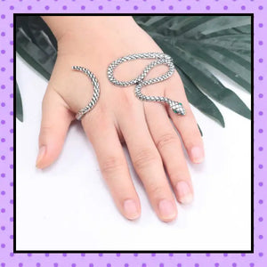 bijoux fantaisie, accessoires femmes, bijoux de paume,  palm cuff, hand cuff, motif serpent