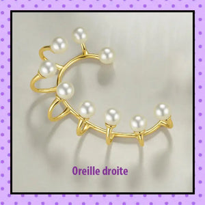 Bijoux d'oreille, faux piercing d'oreille, faux piercing hélix cartilage, bijoux création, bijoux faits main, bijoux laiton, accessoires femmes
