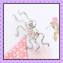Bijoux d'oreille, faux piercing d'oreille, bijoux fantaisie, faux piercing hélix cartilage, ear cuff, accessoires femmes, motif pieuvre octopus