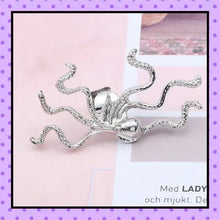 Bijoux d'oreille, faux piercing d'oreille, bijoux fantaisie, faux piercing hélix cartilage, ear cuff, accessoires femmes, motif pieuvre octopus