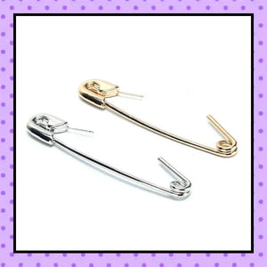 Bijoux d'oreille, faux piercing d'oreille, bijoux fantaisie, piercing industriel, piercing hélix cartilage, ear cuff, accessoires femmes, motif épingle à nourrice