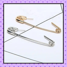 Bijoux d'oreille, faux piercing d'oreille, bijoux fantaisie, piercing industriel, piercing hélix cartilage, ear cuff, accessoires femmes, motif épingle à nourrice