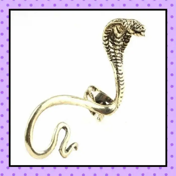 Bijoux d'oreille, faux piercing d'oreille, bijoux fantaisie, faux piercing hélix cartilage, ear cuff, accessoires femmes, motif serpent cobra