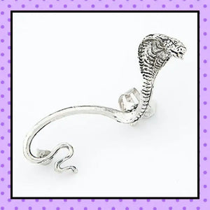Bijoux d'oreille, faux piercing d'oreille, bijoux fantaisie, faux piercing hélix cartilage, ear cuff, accessoires femmes, motif serpent cobra