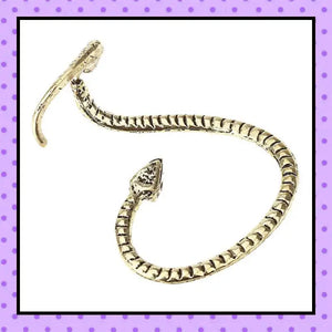 Bijoux d'oreille, faux piercing d'oreille, bijoux fantaisie, faux piercing plug écarteur, ear cuff, accessoires femmes, motif serpent