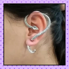 Bijoux d'oreille, faux piercing d'oreille, bijoux fantaisie, faux piercing plug écarteur, ear cuff, accessoires femmes, motif serpent