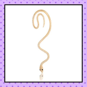 Bijoux d'oreille, faux piercing d'oreille, bijoux fantaisie, faux piercing conch, ear cuff, accessoires femmes, motif serpent