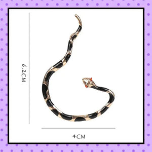 Bijoux d'oreille, faux piercing d'oreille, bijoux fantaisie, faux piercing hélix cartilage, ear cuff, accessoires femmes, motif serpent