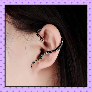 Bijoux d'oreille, faux piercing d'oreille, bijoux fantaisie, faux piercing hélix cartilage, ear cuff, accessoires femmes, motif serpent