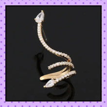 Bijoux d'oreille, faux piercing d'oreille, bijoux fantaisie, faux piercing hélix cartilage, ear cuff, accessoires femmes, motif serpent