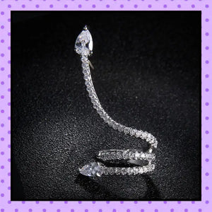 Bijoux d'oreille, faux piercing d'oreille, bijoux fantaisie, faux piercing hélix cartilage, ear cuff, accessoires femmes, motif serpent