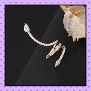 Bijoux d'oreille, faux piercing d'oreille, bijoux fantaisie, faux piercing hélix cartilage, ear cuff, accessoires femmes, motif serpent