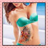 Tatouage éphémère carpe
