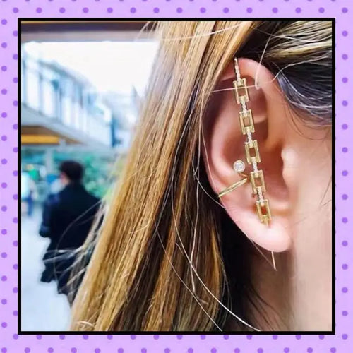 Bijoux d'oreille, faux piercing d'oreille, bijoux fantaisie, piercing industriel, piercing hélix cartilage, ear cuff, accessoires femmes