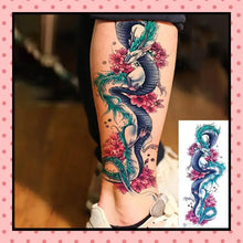Tatouage éphémère femme, tatouage temporaire, faux tattoo, motif dragon