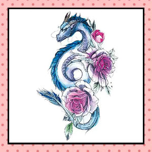 Tatouage éphémère femme, tatouage temporaire, faux tattoo, motif dragon