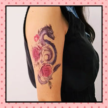 Tatouage éphémère femme, tatouage temporaire, faux tattoo, motif dragon
