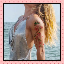 Tatouage éphémère femme, tatouage temporaire, faux tattoo, motif fleurs de cerisier