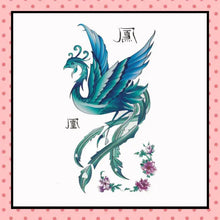 Tatouage éphémère femme, tatouage temporaire, faux tattoo, motif phénix phœnix