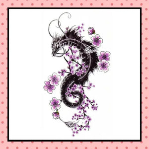Tatouage éphémère femme, tatouage temporaire, faux tattoo, motif dragon