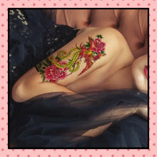 Tatouage éphémère femme, tatouage temporaire, faux tattoo, motif phénix phœnix