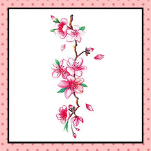 Tatouage éphémère femme, tatouage temporaire, faux tattoo, motif fleurs de cerisier