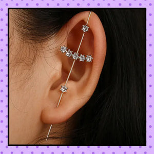 Bijoux d'oreille, faux piercing d'oreille, bijoux fantaisie, piercing industriel, piercing hélix cartilage, ear cuff, accessoires femmes