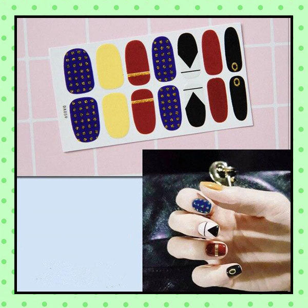 stickers d'ongles, nail patch, nail art, vernis à ongles