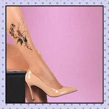 Collant effet tatouage tattoo tights motif papillon fée