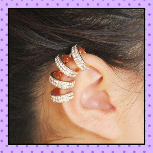 Bijoux d'oreille, faux piercing d'oreille, bijoux fantaisie, piercing hélix cartilage, ear cuff, accessoires femmes